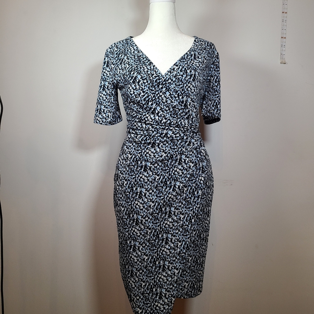 Ann Taylor Monochrome Abstract Dress Size XSP